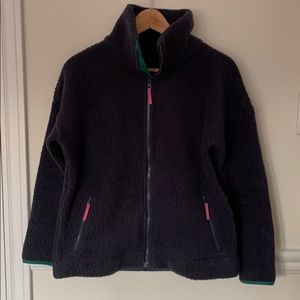 J.CREW fleece zip up sweater